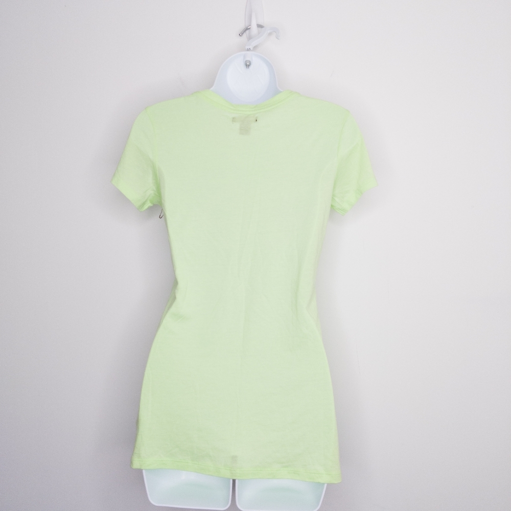 Halogen Women's T-shirt Lime Green Small Top Nordstrom - Picture 2 of 5